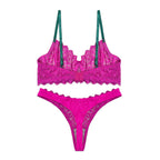 Non Padded Bra Set - Blush Ivy