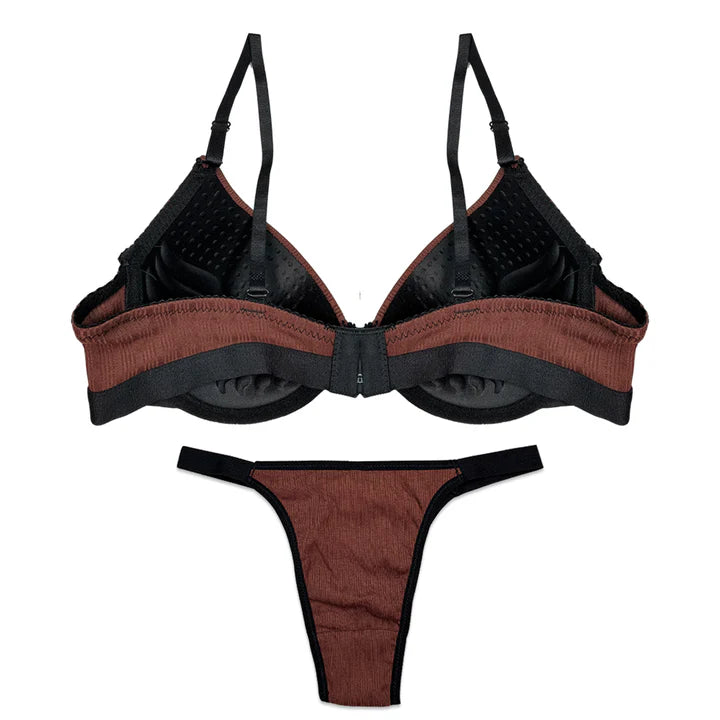 Bra Set - Cocoa Curve