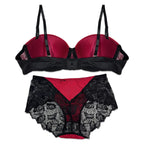 Bra Set - Crimson Whisper