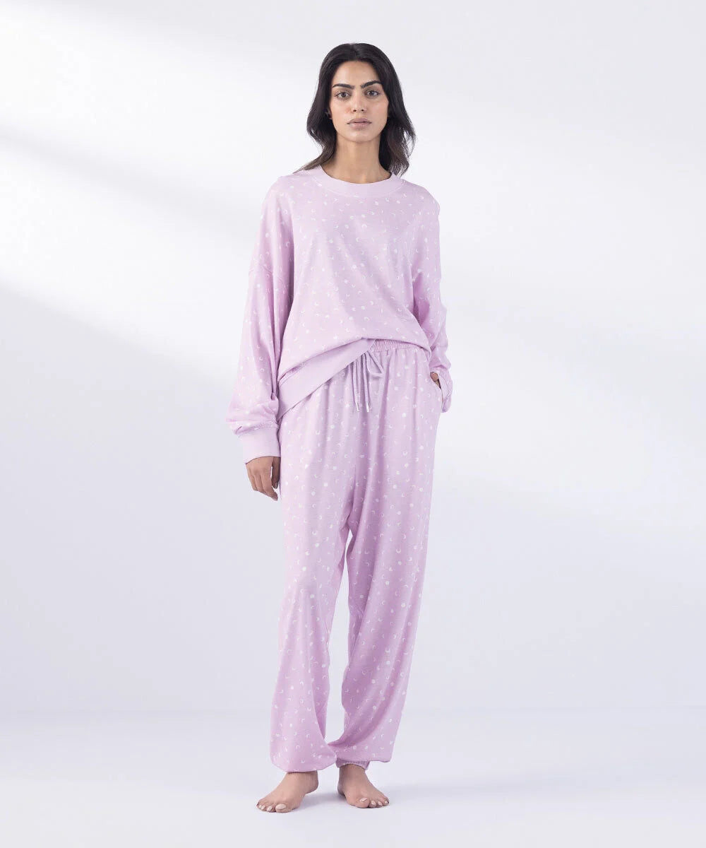 Printed Henley Shirt